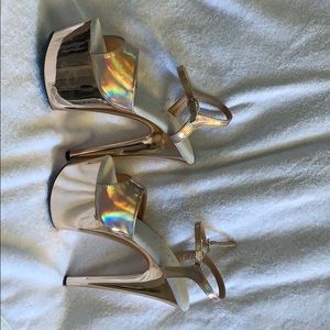 Ellie rose gold dancer sandal